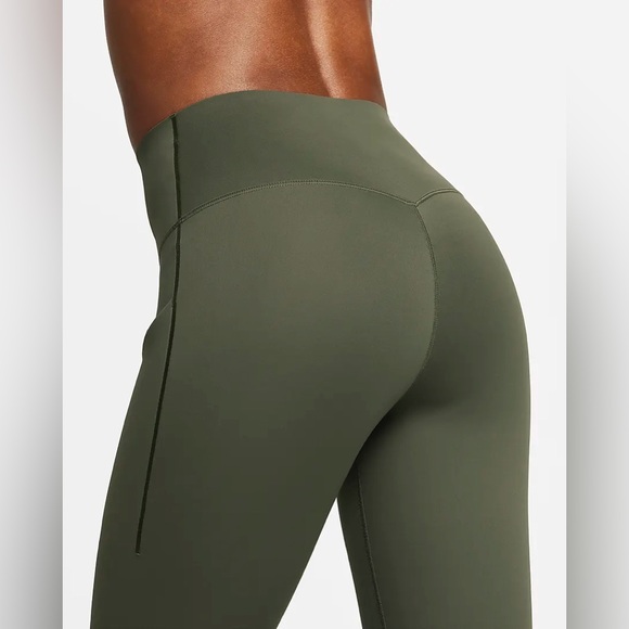 Nike Women’s Universa Medium Support High Rise 7/8 Length Legging Size M Green - Picture 6 of 8